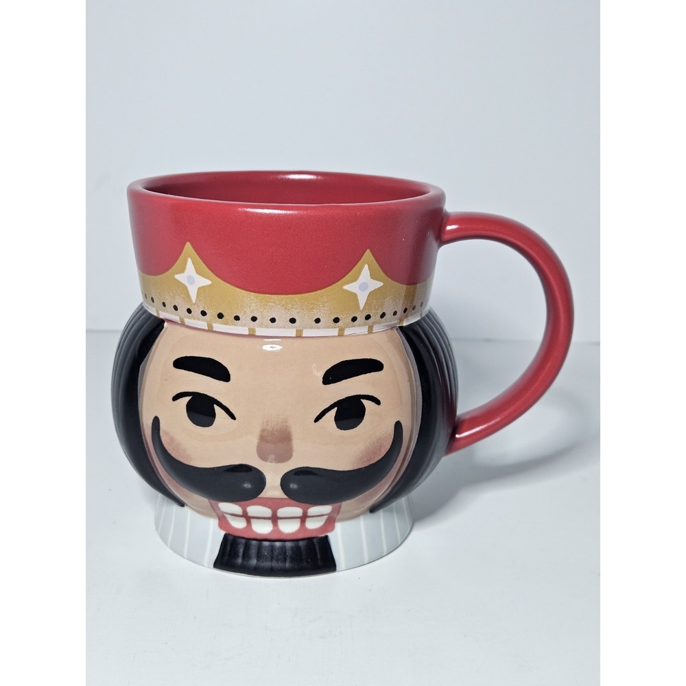 Hallmark Sculpted Nutcracker Christmas Mug 24oz Oversize Figural Decor Vintage